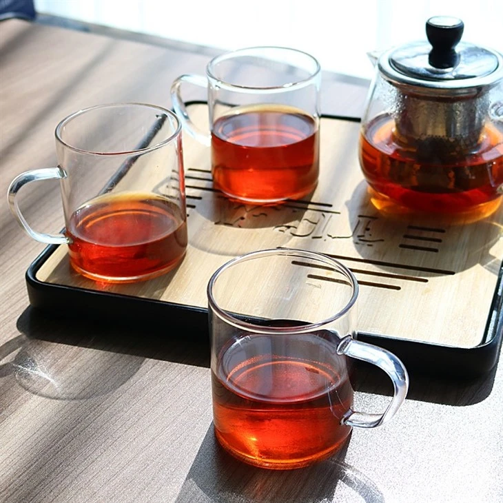 Wholesale Hot Sale Household Borosilicate Glass Water Bottle With Handle Cup Tea